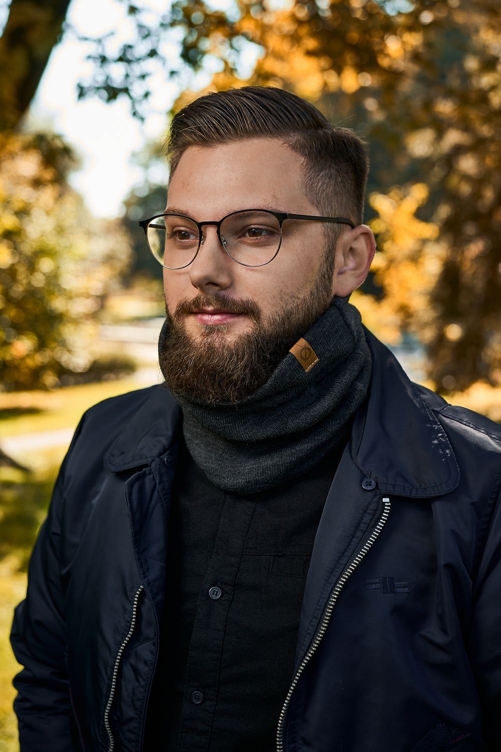 Brødrene 2w1 czapka cz12 + komin k2 ciemnoszary - obrazek 3