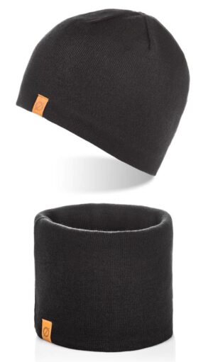 Brødrene czapka cz1 + komin k2 komplet czarny