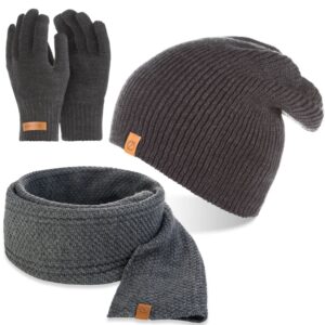 Brødrene komplet zimowy czapka cz7 + szalik s5 + rękawiczki r1