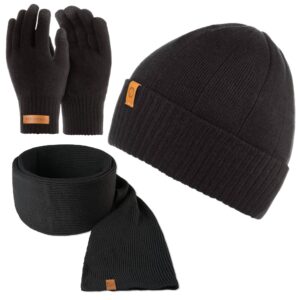 Brødrene czapka męska cz8 + szalik s6 + rękawiczki r1