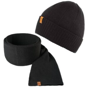 Komplet brødrene czarna czapka cz8 + szalik s6