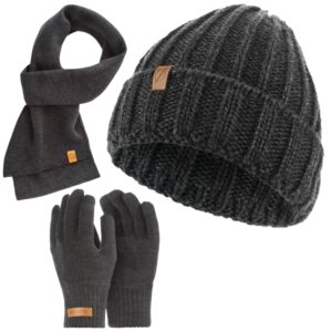 Brødrene czapka cz47 + szalik s1 + rękawiczki r1