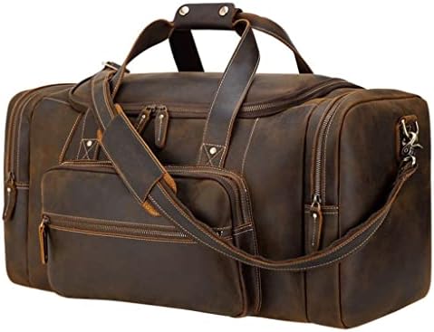 Torba podróżna Skórzane torby bagażowe w stylu vintage Męskie torby weekendowe dla mężczyzn