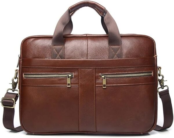 Aktówka męska teczka skórzana torba na laptopa duża pojemność torebka torba crossbody