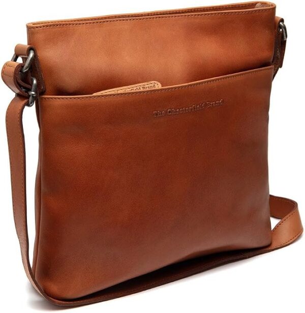 The Chesterfield Brand Skórzana torba na ramię Lunton Shoulder Bag Cognac brązowa