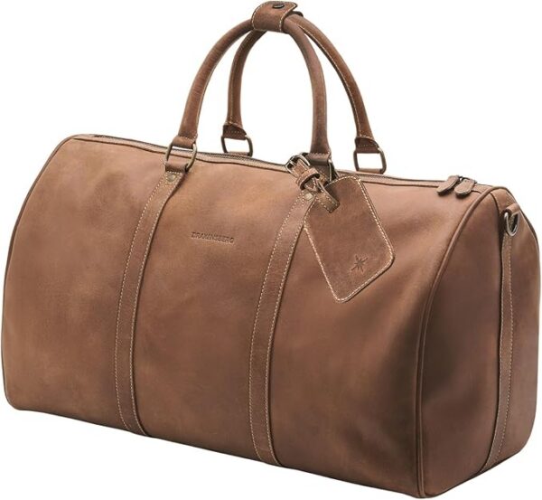 DRAKENSBERG Weekender 'John' - elegancka skórzana torba podróżna dla kobiet i mężczyzn, nadaje się do bagażu podręcznego, 40 l