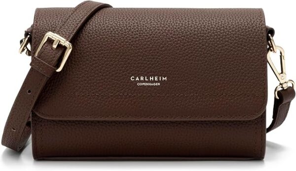 Carlheim, Gotland kolekcja prawdziwej skóry, skórzana torba Scarlett (brązowa), brązowy, Taglia unica