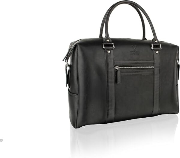Woodland Leathers 100% skórzane torby marynarskie dla mężczyzn i kobiet - torba podróżna w stylu vintage i torba na noc, mała do dużej - torba weekendowa ze skóry licowej