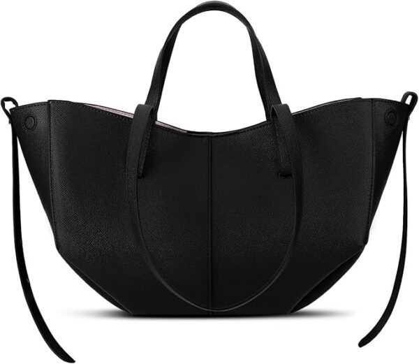 ACUYE Skórzana torba na ramię dla kobiet, w kształcie półksiężyca, kopertówka, typu tote Y2K, hobo, do pracy, 42cm