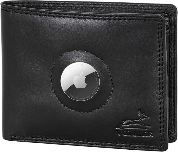 Fa.Volmer® Skórzany portfel męski z ochroną RFID, bardzo stabilny podwójny szew, 6 przegródek na karty kredytowe, format poziomy, schlanke Brieftasche, Klasyczny