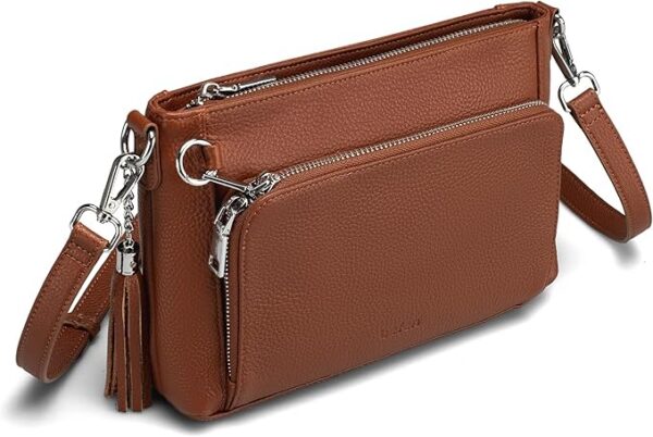 befen Anti Theft Skórzane torebki crossbody dla kobiet Torebki i torby na ramię z wbudowanym portfelem RFID Skórzana torebka