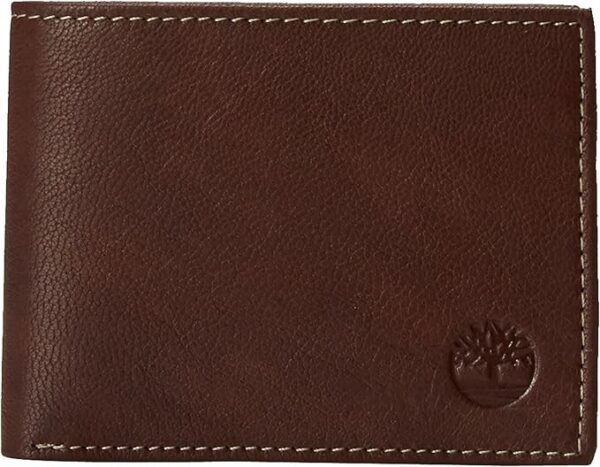 Timberland Męski portfel Blix Slimfold skórzany, Brązowy, rozmiar uniwersalny