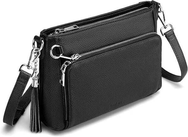 befen Anti Theft Skórzane torebki crossbody dla kobiet Torebki i torby na ramię z wbudowanym portfelem RFID Skórzana torebka