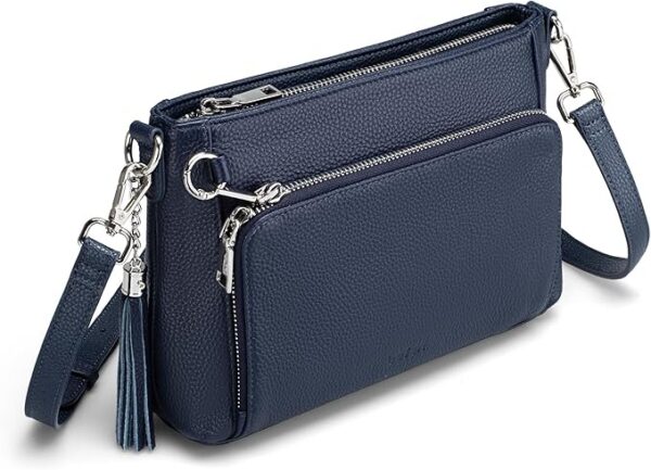 befen Anti Theft Skórzane torebki crossbody dla kobiet Torebki i torby na ramię z wbudowanym portfelem RFID Skórzana torebka