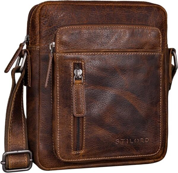 STILORD 'Dain' torba na ramiê mêska skórzana torba na ramiê mêska torebka crossbody torba ze skóry naturalnej torba vintage
